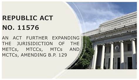 Expanded jurisdiction of MTC | DivinaLaw