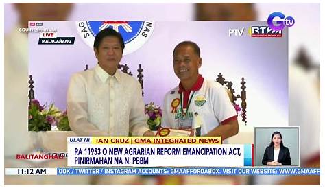 President Marcos signs New Agrarian Emancipation Act (RA No. 11953