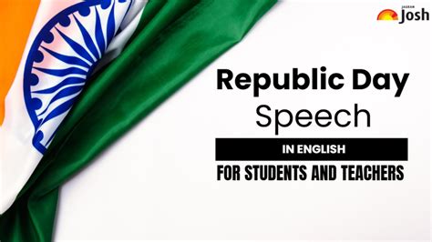 republic day speech in english for students 10 lines