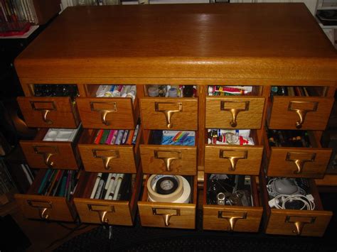 Repurpose Library Card Catalog