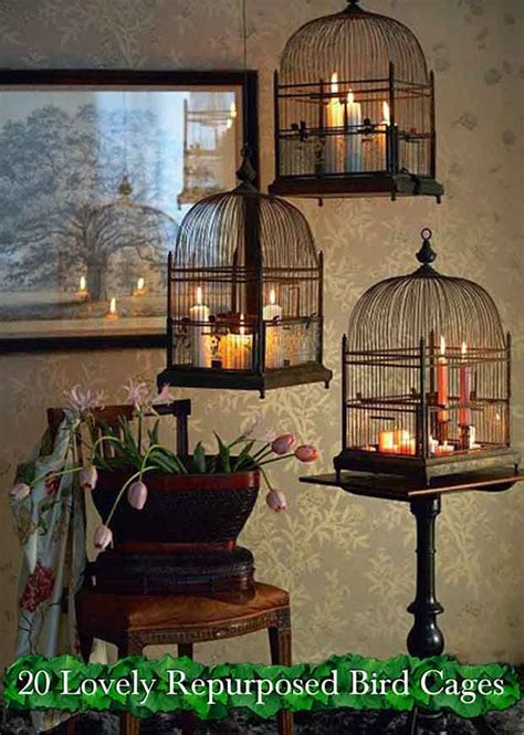 Repurposed Bird Cages Ideas