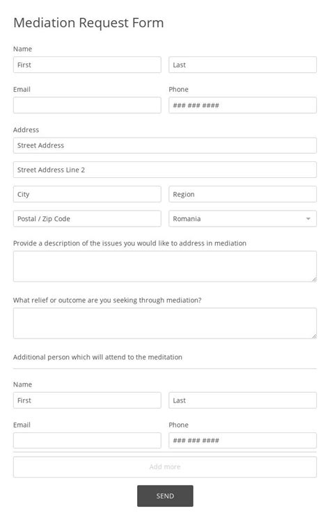Request For Mediation Template