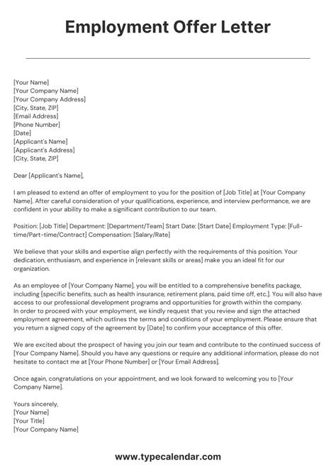 Request For Offer Template