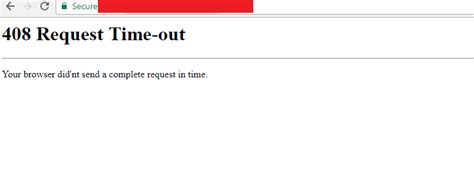 request timeout error code