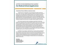 requesting a letter of recommendation medical school