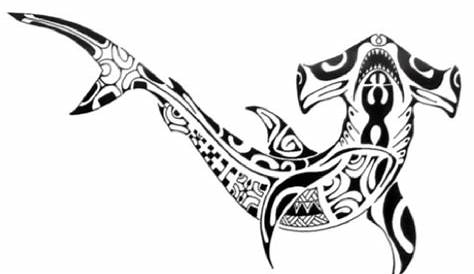 Tatouage Maori De Requin De Marteau De Style Illustration