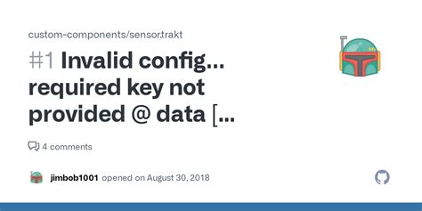 Required Key Not Provided @ Data 'Message'