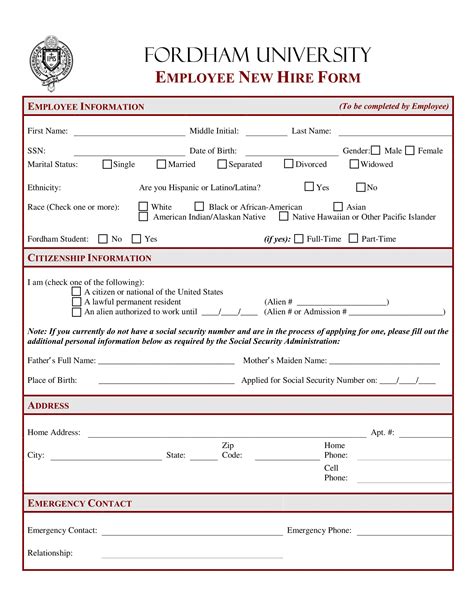 required new hire forms ohio