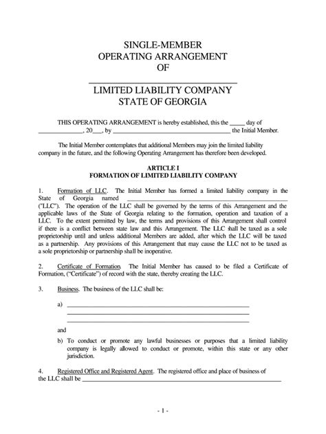 requirements for llc in georgia