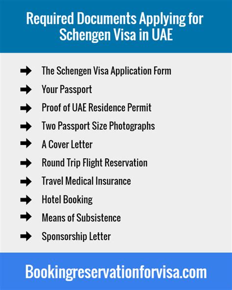 requirements for schengen visa from dubai