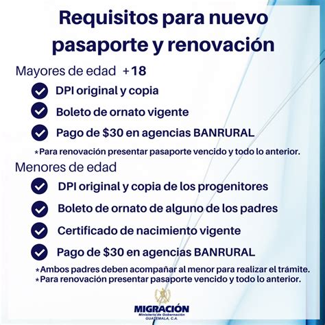 requisitos para pasaporte guatemalteco 2024