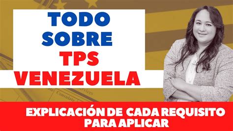 requisitos para solicitar tps venezuela