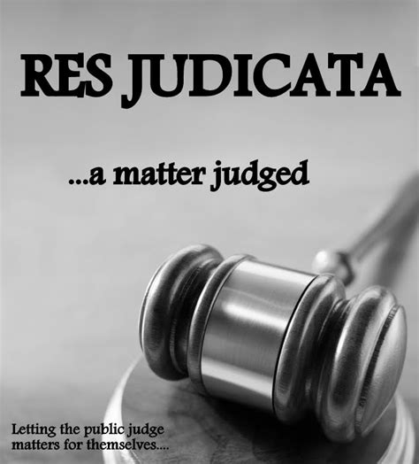 res judicata in law