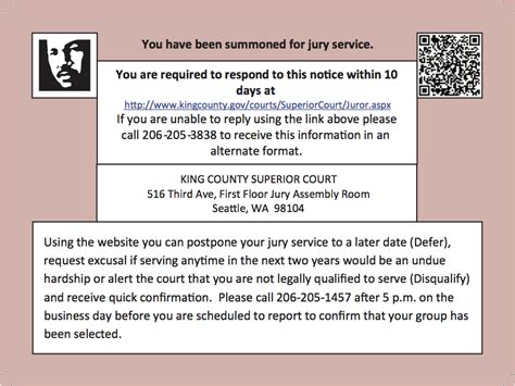 reschedule jury duty king county