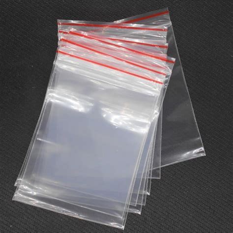 resealable polyethylene bags sizes