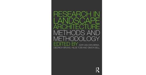 research in landscape architecture methods and methodology pdf