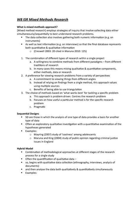 research instrument mixed method example
