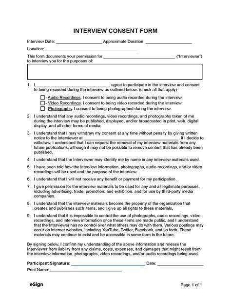 research interview consent form template