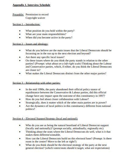 research interview guide example pdf