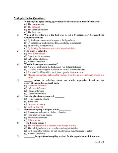 research methodology final exam questions and answers
