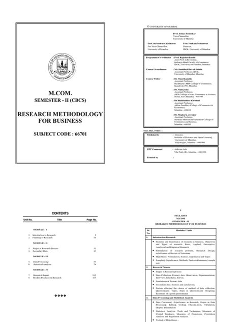 research methodology project topics for mcom pdf
