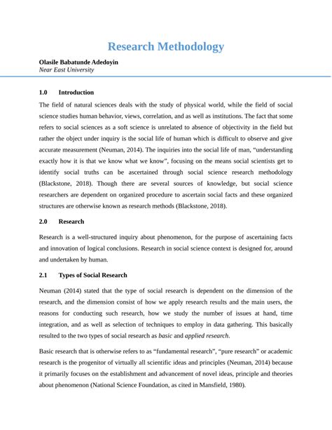 research methodology project topics pdf