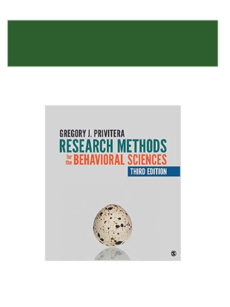 Research Methods For The Behavioral Sciences 3Rd Edition Viral