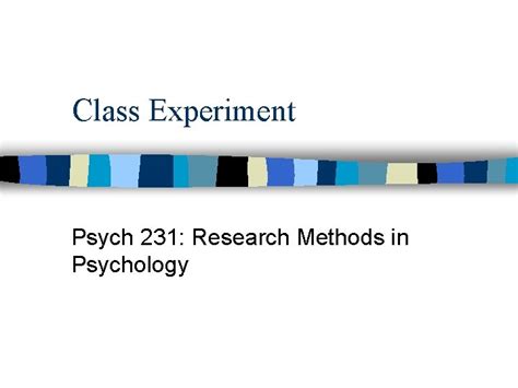 research methods in psych class
