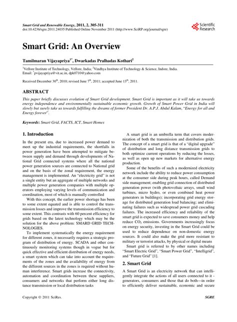 Research Paper On Smart Grid