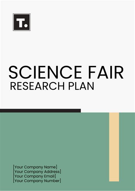research plan template for science fair
