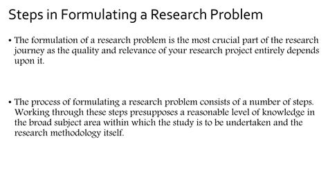 research problem in research methodology ppt