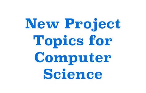 research project topics for computer science