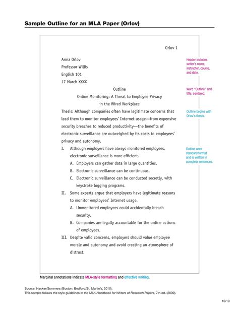 research proposal mla format example