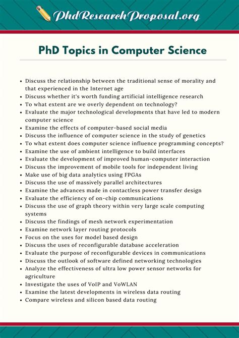research proposal topics in computer science