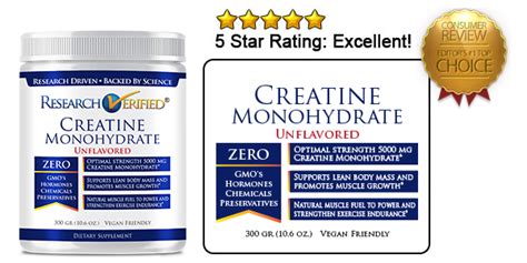 research verified creatine monohydrate review