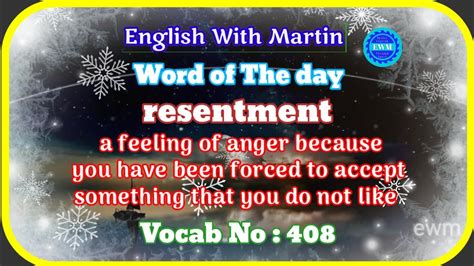 resentment meaning in tamil with example