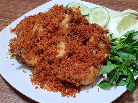 Ayam goreng serundeng kelapa by elyanied Resep Masakan Tahu