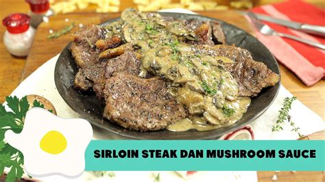 resep mushroom sauce steak