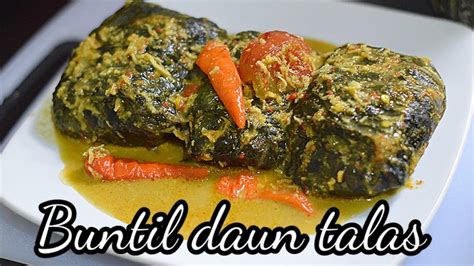 Resep Buntil Daun Talas
