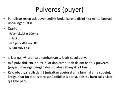 Cara Menulis Resep Puyer Anak