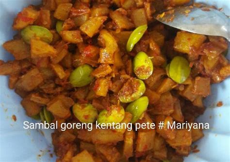 Resep Sambal Goreng Kentang Pete Tanpa Santan