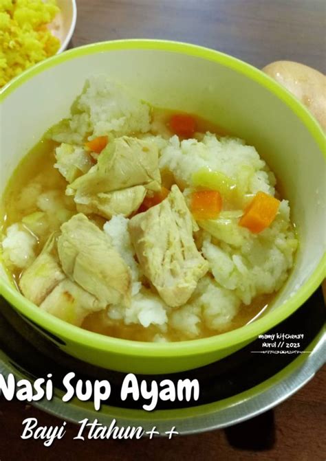 resepi bubur ayam bayi 1 tahun