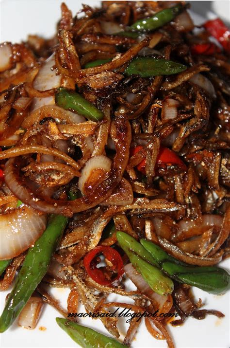 resepi ikan bilis masak kicap