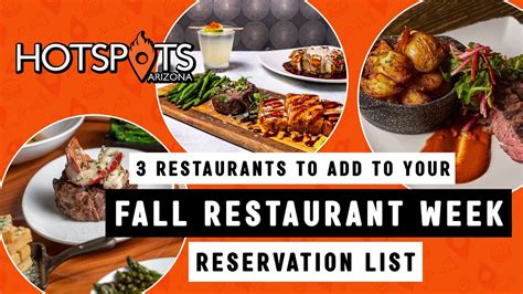 Reservation restaurant week