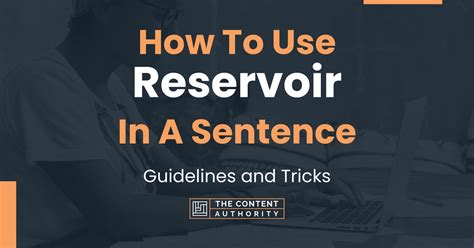Reservoir Example In Sentence
