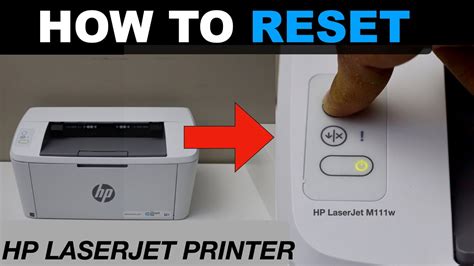 HP LaserJet Printer Reset M109 M112w. YouTube