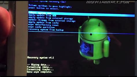 reset android tablet