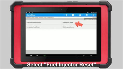 Reset Fuel Injector