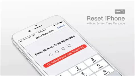 reset iphone without having screen time passcode