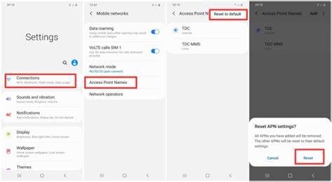 How to reset network settings and APN on Android
